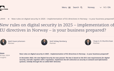 Are You Ready for Norway’s New Digital Security Rules in 2025?